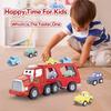 Toddler Toys Car - 5 In 1 Music and Lighting Carrier Trucks - Age Kids 1-2 Toys 12-18 Months Christmas Party Birthday Baby Gift Toddler Toys Age 2-4
