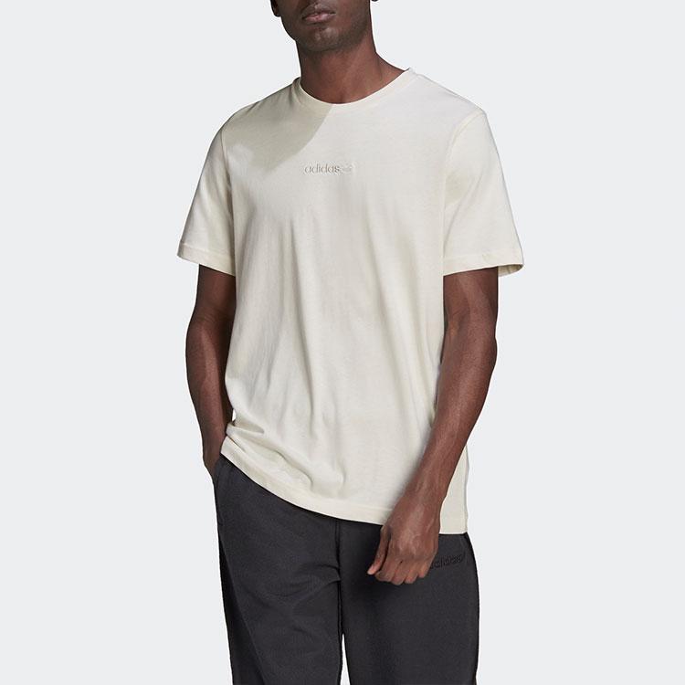 adidas Футболка Originals с круглым вырезом и логотипом Trefoil, мужская, белая HP0443