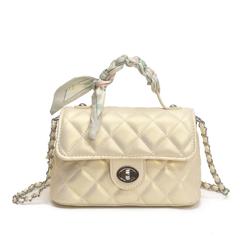 Fashion Xiaoxiangfeng Bag Women's 2025 Summer New Diamond Chain Bag Niche Design Simple Shoulder Messenger Bag