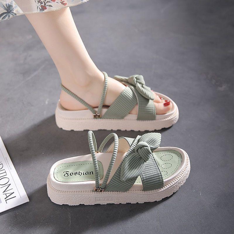 Outdoor Open Toe Woman Shoes Platform Sandals for Women Asian Size Comfortable and Elegant Luxury 2025 Summer Footwear On Sale