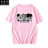 Summer 100 Cotton Mens Tshirt Chainsaw Man Anime Clash Bochita Shortsleeve Print Unisex Couple Loose Shortsleeve Top