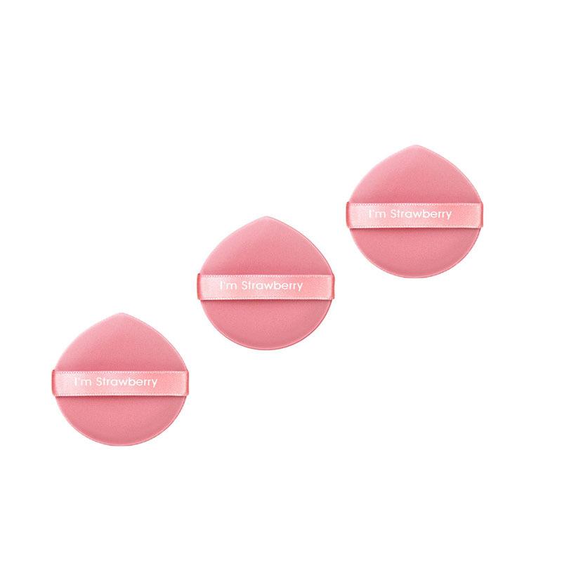 3 шт., пуховка на воздушной подушке, круглая, с каплей воды, двухсторонняя сухая и влажная пудра