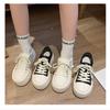 2025 весна американская платформа нишевые спортивные повседневные туфли большая голова кеды для работы на каждый день увеличение роста маффин белые туфли женские