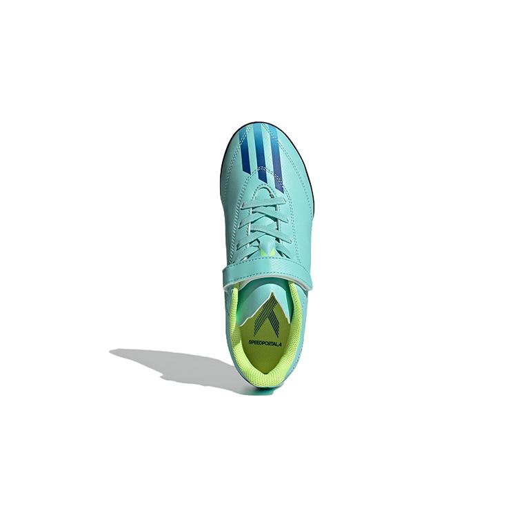 adidas X Speedportal .4 H/L TF Устойчивые к скольжению и истиранию Низкие детские футбольные бутсы Сине-желтые Детские GW8500