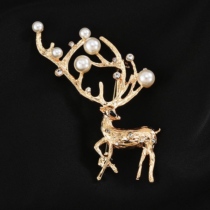 Brooch High-End Sense Niche Light Luxury Suit Bow Rhinestone Corsage High-End Alloy Creative Clothing Accessories