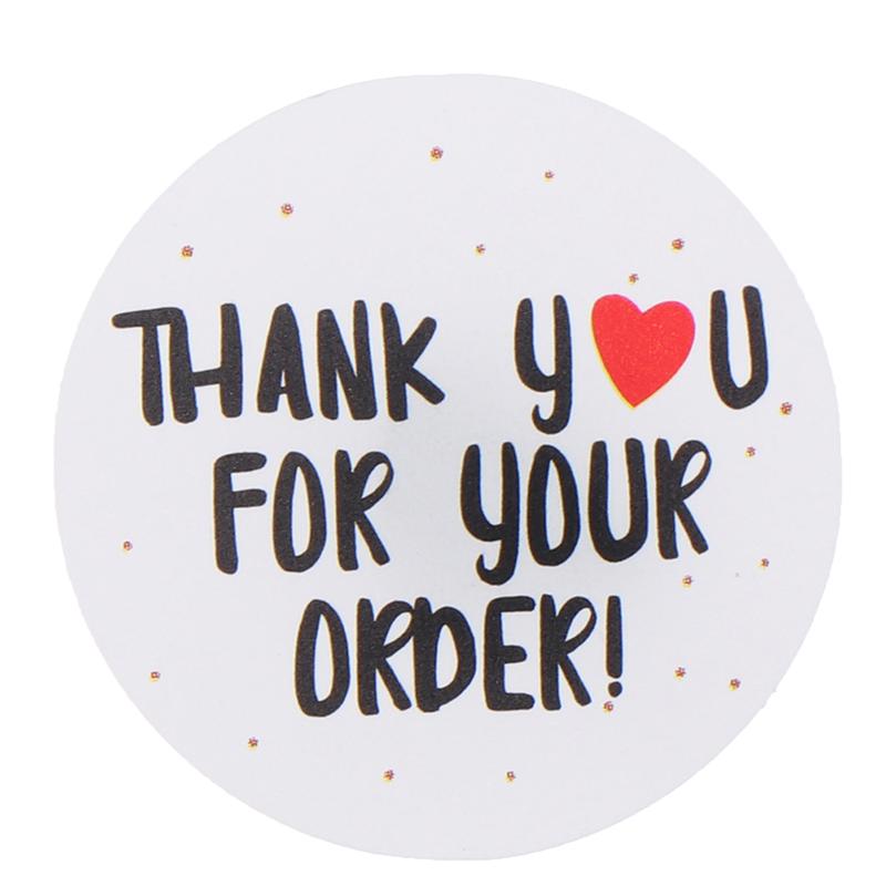 1-дюймовый рулон спасибо герметичная наклейка ручной работы декоративная наклейка