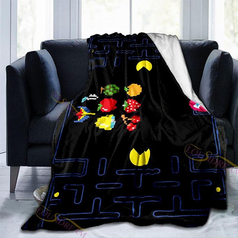 Одеяло с кубиком Рубика, геймпад с узором, теплое мягкое фланелевое одеяло для дивана, одеяло для дремоты, всесезонное универсальное одеяло для взрослых и детей