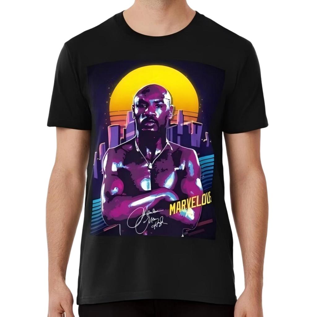 Marvelous Marvin Hagler Retro Outrun T-Shirt