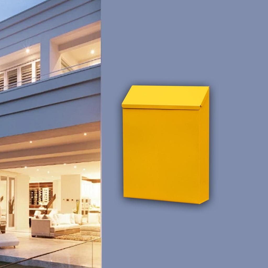 Настенный почтовый ящик, почтовый ящик, большая емкость, современный держатель для газет, ящик для ворот, домашнего офиса, декора входной двери