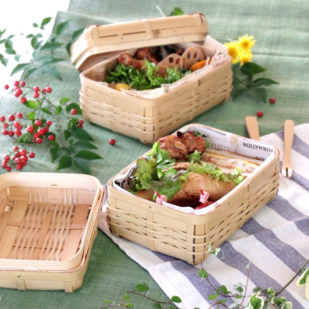 Набор для бенто Manyo Bento 17 xx 78001, натуральный цвет, высота 12,5 см (8,5 см).