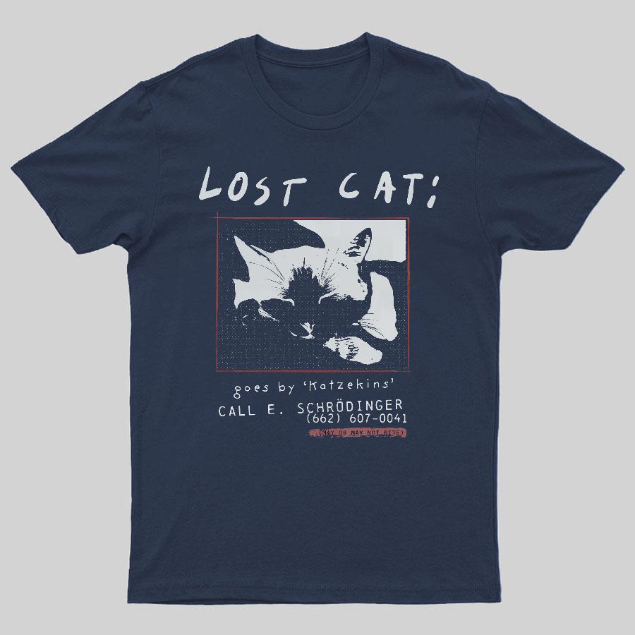 Schrödingers Lost Cat Geeky T-Shirt