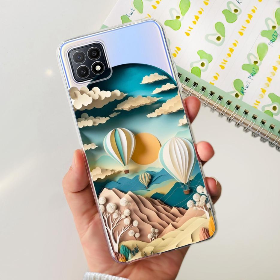 Чехол для Oppo A73 5G CPH2161 Стильный окрашенный чехол Прозрачный силиконовый чехол для телефона Для Oppo A73 A 73 OppoA73 5G Задняя крышка Мягкие funda