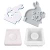 Hollow Flame Candlesticks Resins Moulds Lotus Candle Holder Silicone Molds DIY Heart Castings Moulds Home Decorations