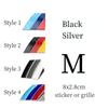 Silver and Black Metal Sticker Grille For M3 M5 E30 E36 E39 E46 E60 E87 E90 F10 F20 F30 G01 G30 X1 X3 X5