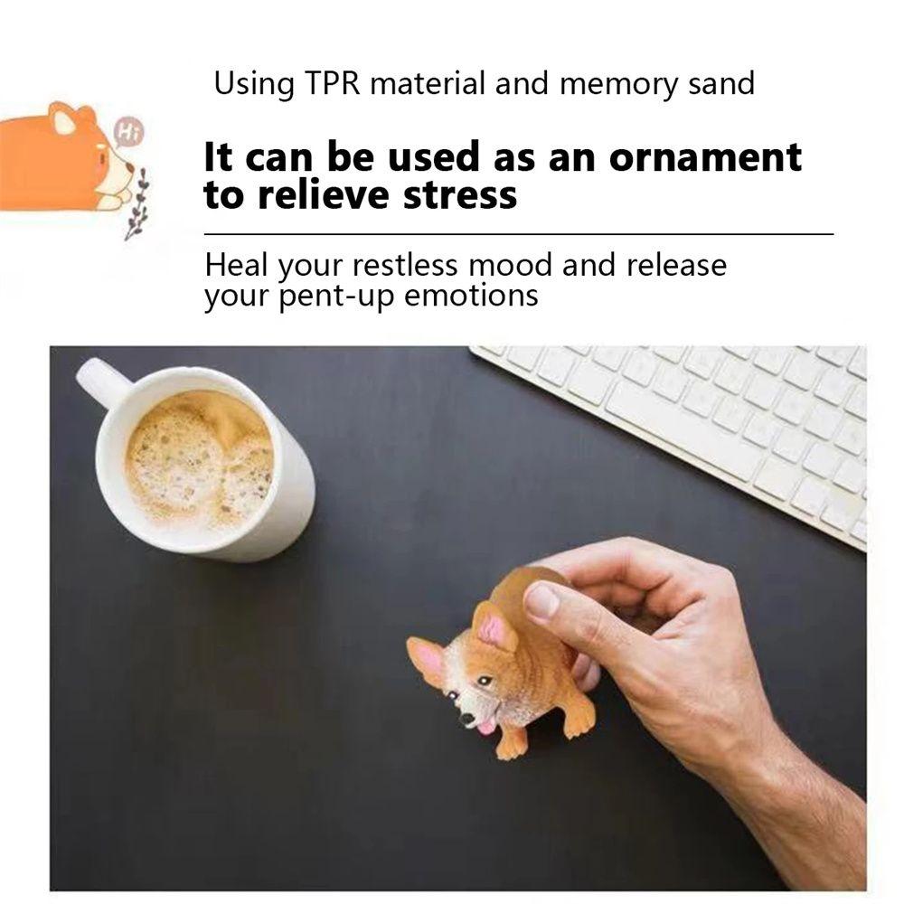 Милая игрушка для снятия стресса у собак, сжимающая игрушку для собак, антистрессовая игрушка для собак, растягивающая игрушку для собак, игрушки для собак-корги