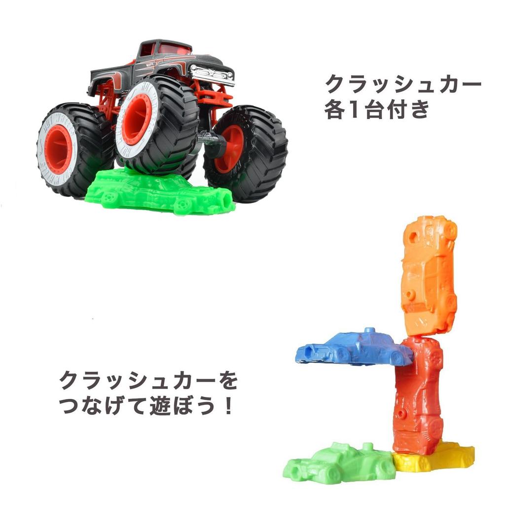 Hot Wheels Monster Truck Assortment миниатюрные автомобили, проданные в возрасте 164 лет [8 коробок] [3 штуки] 984F-FYJ44