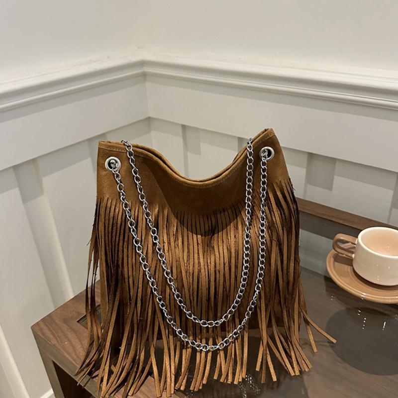 Новый стиль повседневные сумки через плечо с кисточками для женщин большая вместительная сумка через плечо дизайнерские сумки для женщин повседневное использование