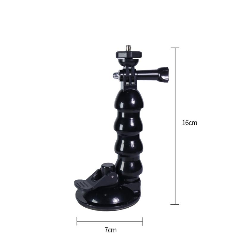 Camera Car Support Mount for Gopro Action Cam Recording Gooseneck Suction Cup Bracket Stand for Go Pro Vehicle Holder Stand