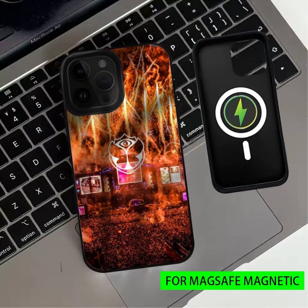 Сегодня Чехол для телефона Tomorrowland-es Для iPhone17,16,15,14,13,12,11 Plus,Pro Max Магнитный Для Magsafe Беспроводной Зарядки