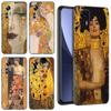 Gustav Klimt Kiss Art черный силиконовый чехол для телефона Xiaomi Mi 9 SE 8 10T 11 12 13 Lite 9T 11T 12S 12T 13T 14 Pro 5G NE 11i 12X