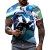 Cool Racing Graphics T-Shirt Motorcycle 3D Printed Men Women T -Shirt Summer Fashion Tops Punk T -Shirt Plus Size Streetwear