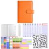 Macaron Color Cash Budget Ledger A6 PU Leather Folder Stickers Loose-sheet Notebook Business Gifts
