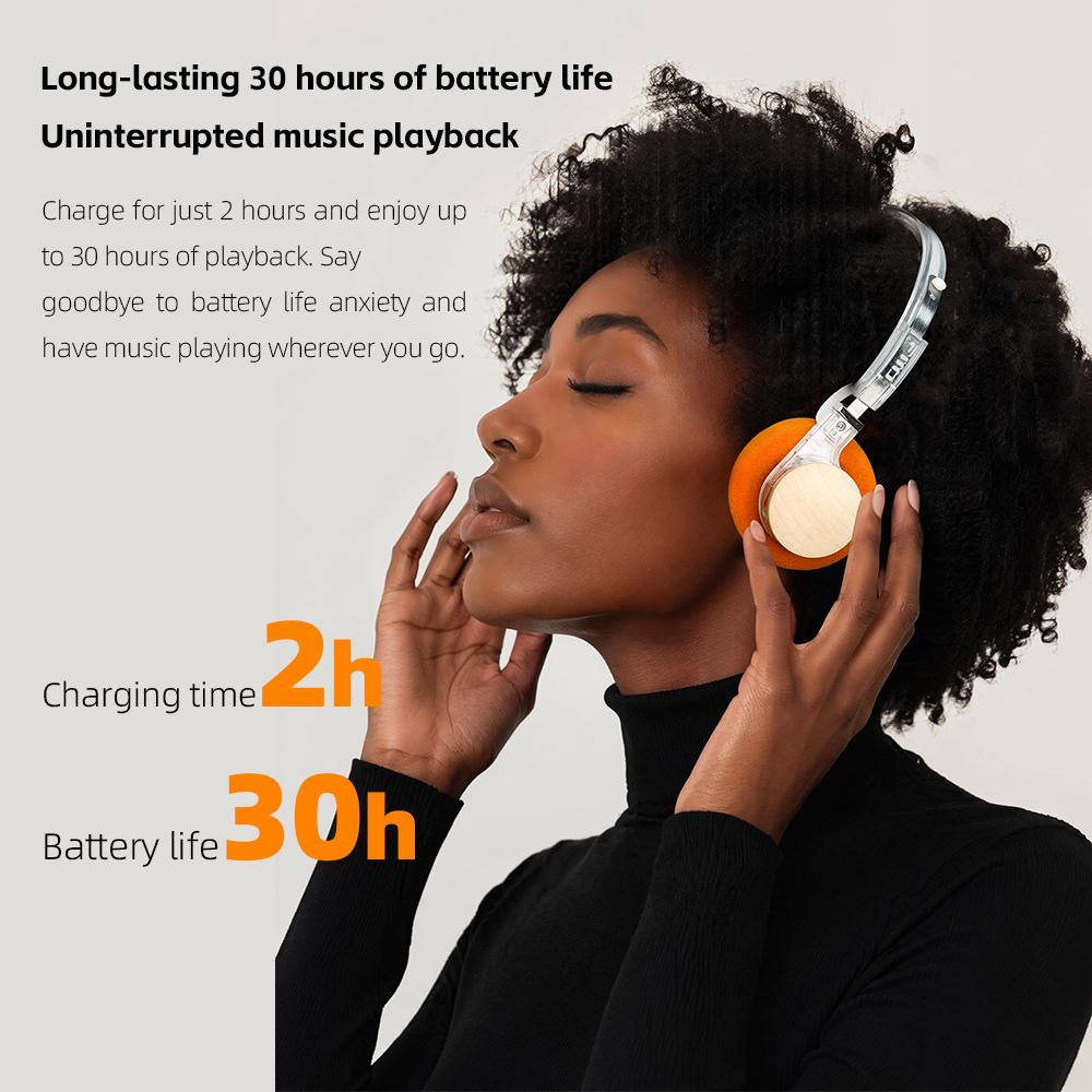 Fiio EH11 Накладные Bluetooth-наушники с LDAC Hi-Res Audio, 30 часов работы от аккумулятора, Легкий ретро-дизайн, Подключение к двум устройствам и EQ в приложении