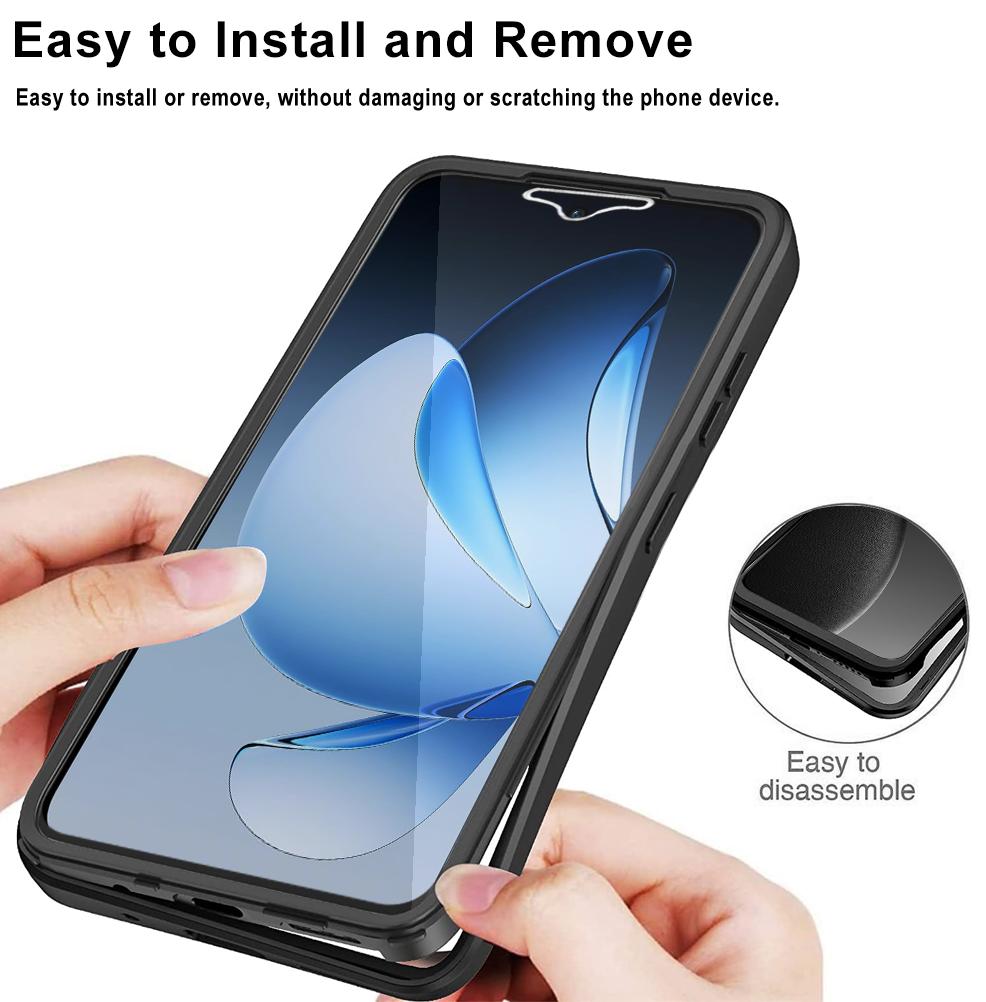 Для OPPO Reno13 5G 360 Чехол для телефона Полная защита Покрытие Защитная пленка для экрана Защита камеры Бампер Рамка Чехол Funda