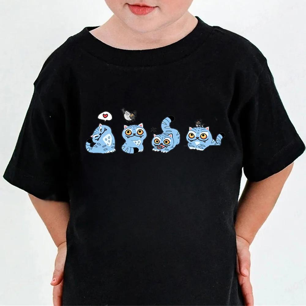 T-Shirts Kids Unisex Cartoon Printed Boys Girls T-Shirt Crew Neck Short Sleeve T-Shirt Fashion Children's T-Shirt
