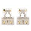 Pair of Battery Terminal 4Hole Clamps Connector with Protective Cover Car Accessory