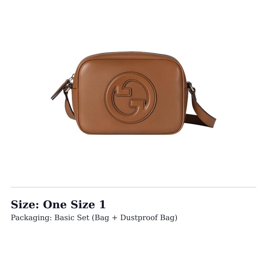 GUCCI Smooth Leather Crossbody Bag, Shoulder Bag Mini Women's Brown 820429-AAEDB-2718
