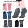 Five-toe Strap Yoga Socks Indoor Fitness Sports Terry Guard Heel Dispensing Non-Slip Dance Socks