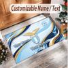 Personalized Crystal Velvet Carpet Lazio FC Pattern Non Slip Floor Rug