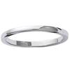 Silver (rhodium) 'Lien d'Amour' Silver Wedding Ring - 2 Mm