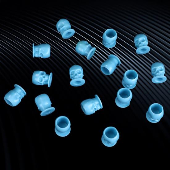 200 шт., одноразовая чашка с чернилами для татуировки в форме черепа, одноразовая чашка для пигмента со стабильной основой для аксессуаров для татуировки, макияжа