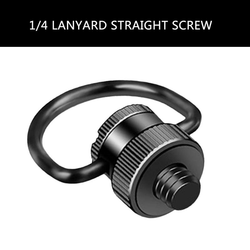 Stainless Steel 1/4Inch D Rings Screw Hinged Holder Camera Slings Screw For Photography Gear Attachment Camera Accessory