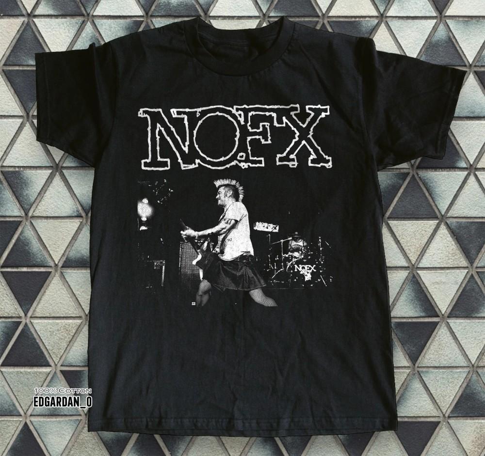 Nofx Pencil Drawing Live Punk Rock Band Black S-5XL Q8631
