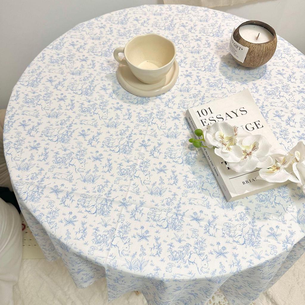 100% Cotton Digital Print Fabric with Artistic Rabbit Flower Design for Women's, Children's, and Parent-Child Clothing & DIY Home Projects