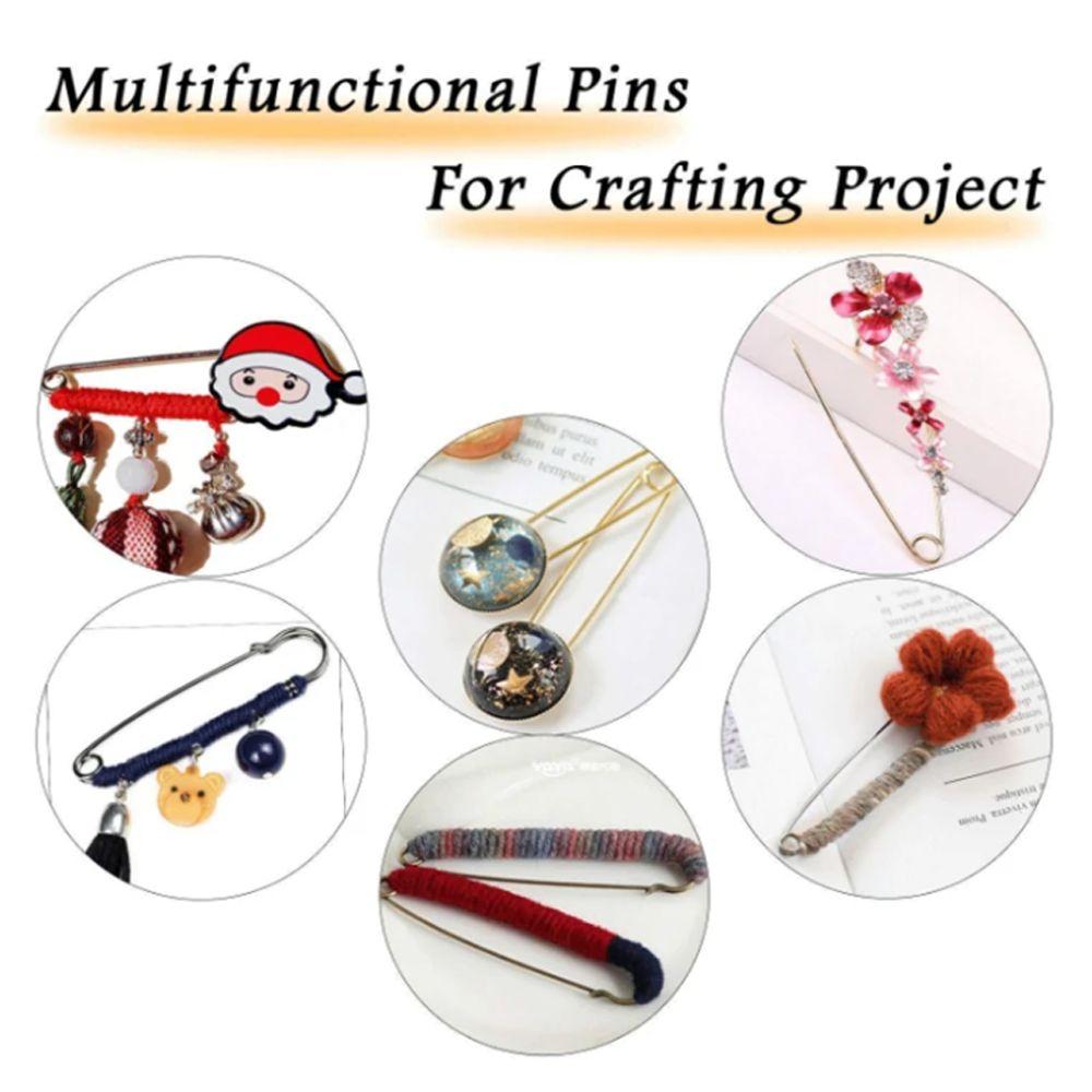 10pcs Metal Large Safety Pins 50/60/70mm Craft Making Materials High Quality Brooch Pins DIY