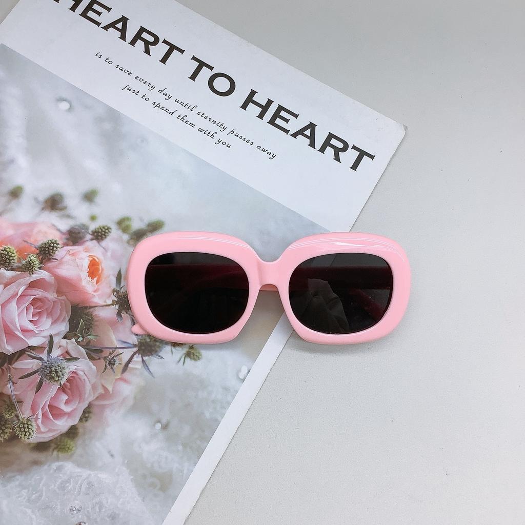 Винтажные летние детские солнцезащитные очки в гонконгском стиле, овальные солнцезащитные очки для мальчиков и девочек, солнцезащитные очки Tide