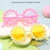 UV 400 Protection Children's Round Flower Sunglasses Ocean Lens Daisy Eyewear Photo Sun Glasses