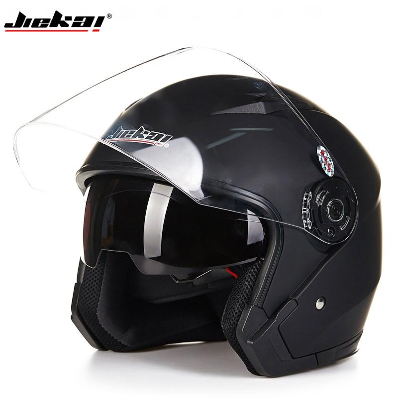 НОВЫЙ мотоциклетный электрический велосипедный шлем Four Seasons DoubleLenses Racing Half Helmets Мотоциклетный шлем Medio Casco