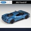 Welly 1/24 Ford GT 2017 Суперкар Модель автомобиля из сплава Литые игрушечные транспортные средства Моделирование Хобби Коллекционные игрушки для автомобилей Подарок на день рождения для детей