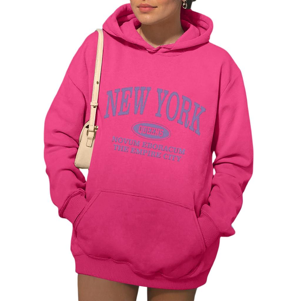 Womens Hoodies Fall Fashion Sweatshirts Printed Casual Long Sleeve Loose Sweatshirt Fall Hoodie Sweatshirt