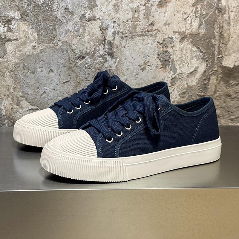 Повседневные балетки 2025 Новые удобные парусиновые кроссовки Мужские уличные Нескользящие на толстой подошве Кеды для тенниса Вулканизированная обувь