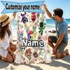 Custom Name Personalized Dandy's World Print Beach Towel, for Trip Camping Beach Party Home Decor, Birthday Gift for Family & Friends