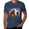 Cute basset hound cd TShirt Soft Basic Cotton Short Sleeve Tee