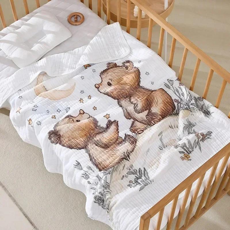 Multi-Purpose Infant Wrap - Ultra-Soft Gauze Receiving Blanket for Newborns & Toddlers for Summer/AC Use