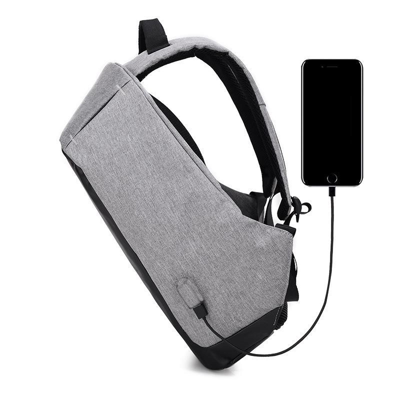 New Multi-functional Men's Anti-theft Backpack Female USB Charging Backpack Student Waterproof Leisure Backpack