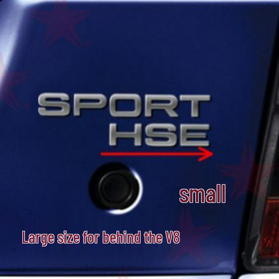 Land Rover Discovery 3 & 4 Diesel V8 HSE Tail Badge Emblem with English Lettering